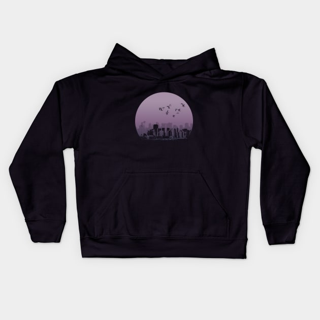 Cityscape Kids Hoodie by Sinmara